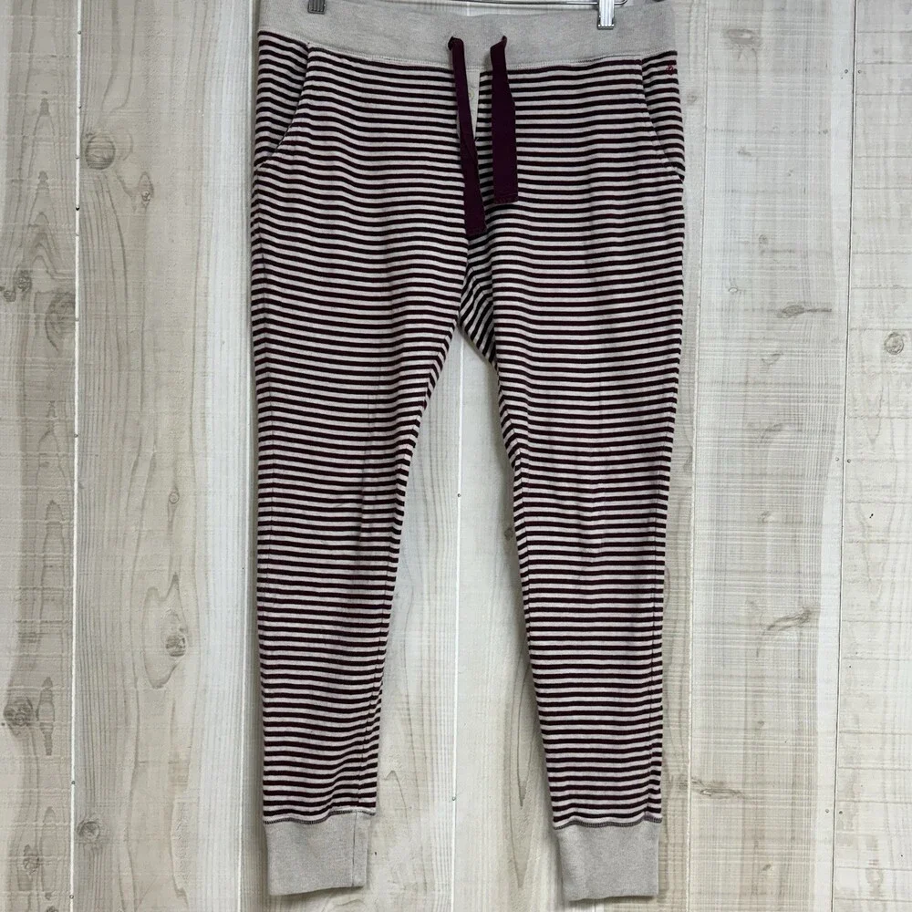 Jack Wills University Outfitters Women’s Striped Joggers Sz 10 Chill Leisure